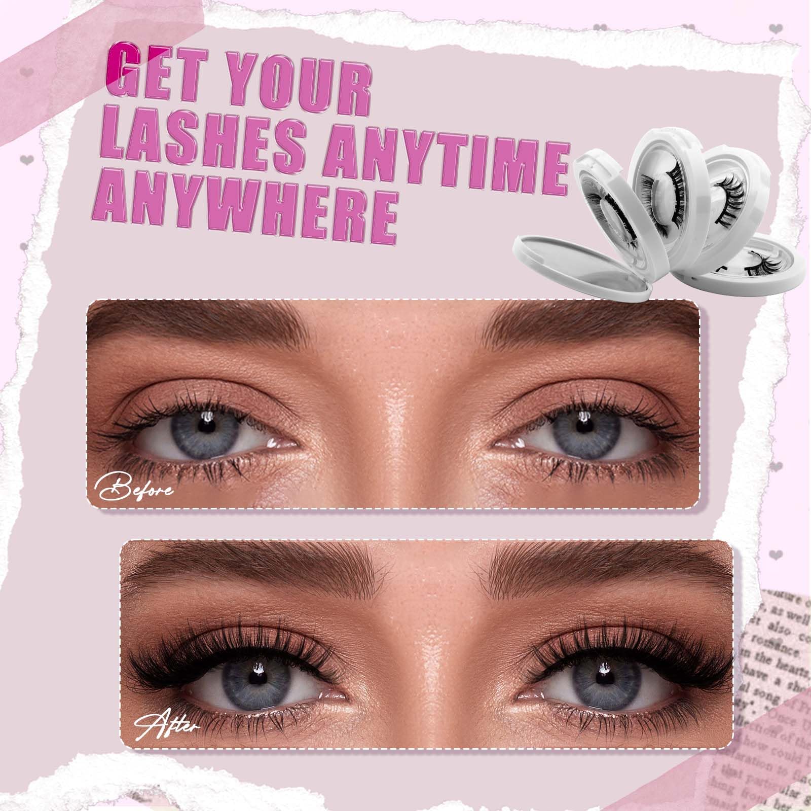 FADLASH glue-free lashes designed for comfortable all-day wear