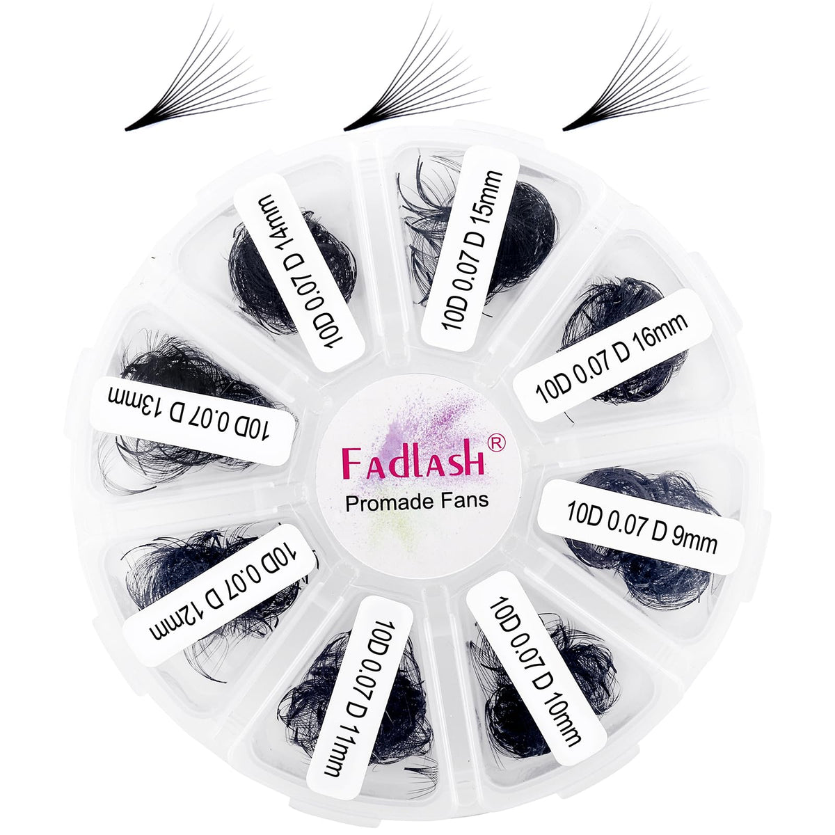 FADLASH Premade Fans packaging showing 1000pcs for efficient lash artistry and time savings