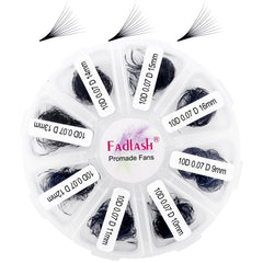 FADLASH Premade Fans packaging showing 1000pcs for efficient lash artistry and time savings