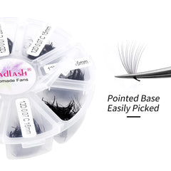 FADLASH premade fans feature a slim base for gentle, comfortable wear.