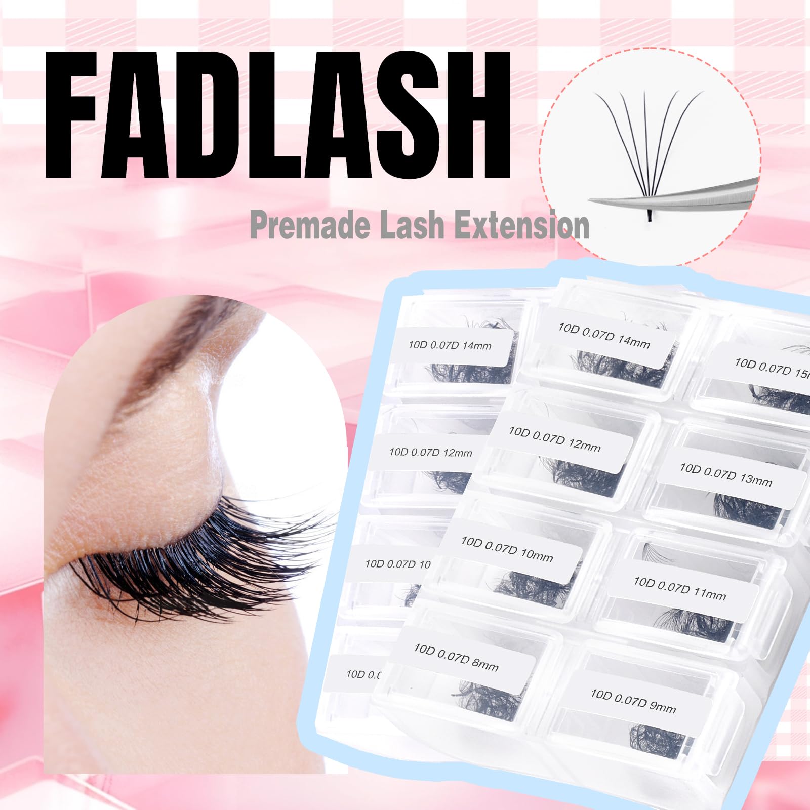 FADLASH soft premium PBT silk fibers offer light comfort