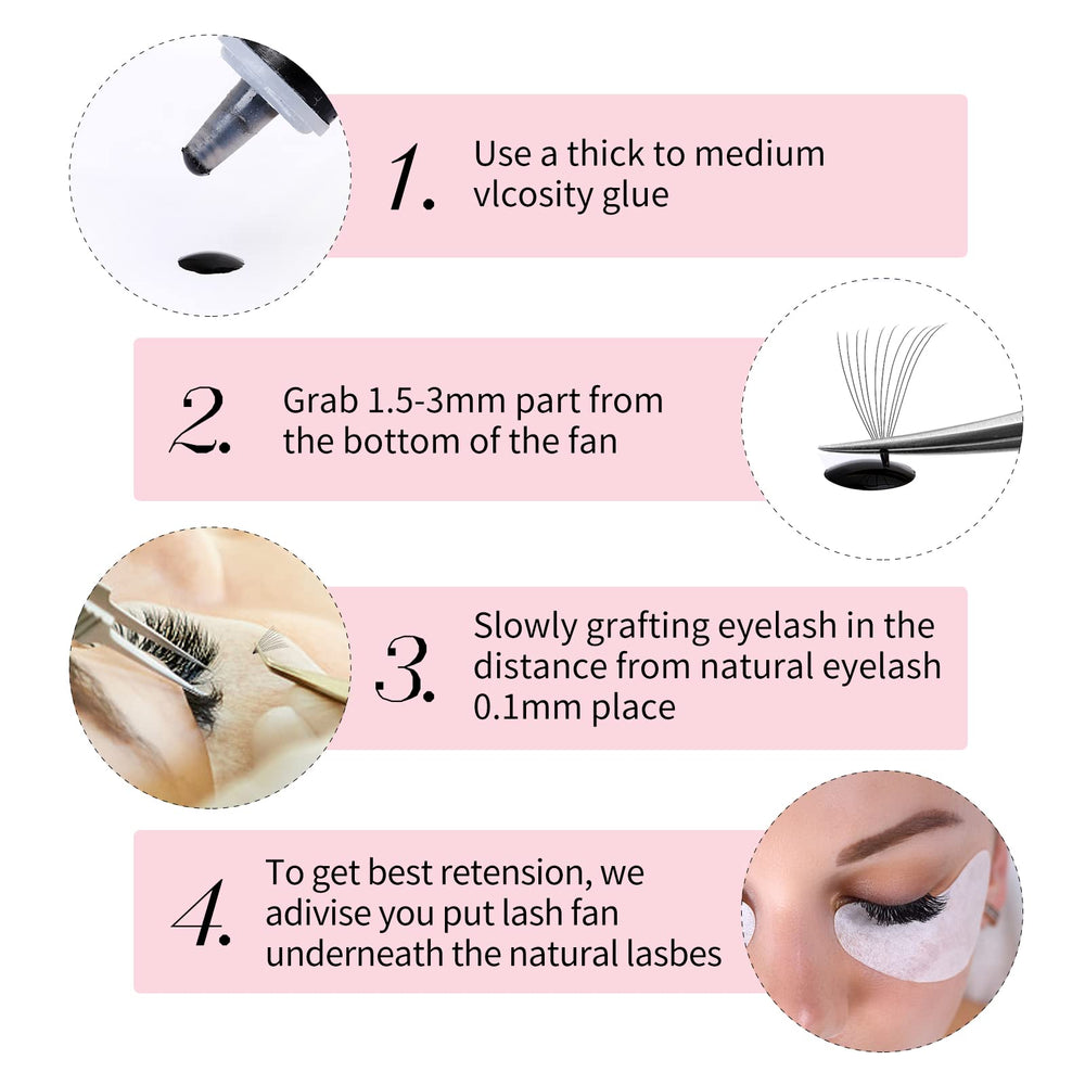 FADLASH thin-base premade lashes provide comfortable wear and placement.
