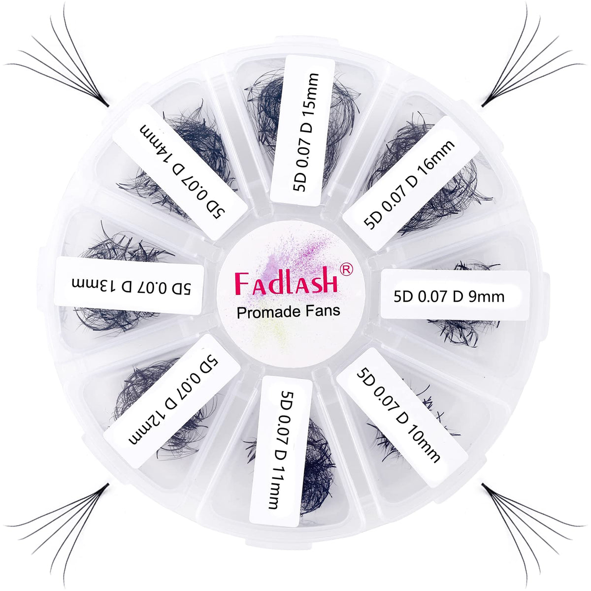 FADLASH volume premade fans pack ready for fast, precise lash application.