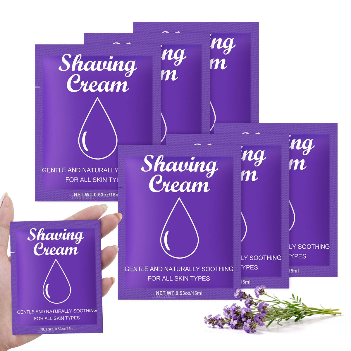 fafortune Verbena travel shaving cream bottle for smooth skin on the go