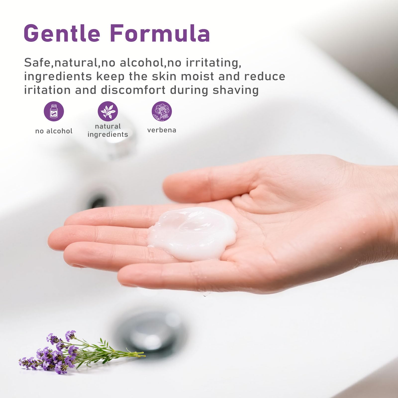 fafortune Verbena travel shaving cream mini sachet for quick daily use