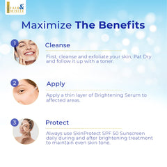 FAIR & WHITE Original Brightening Serum applied to clean skin