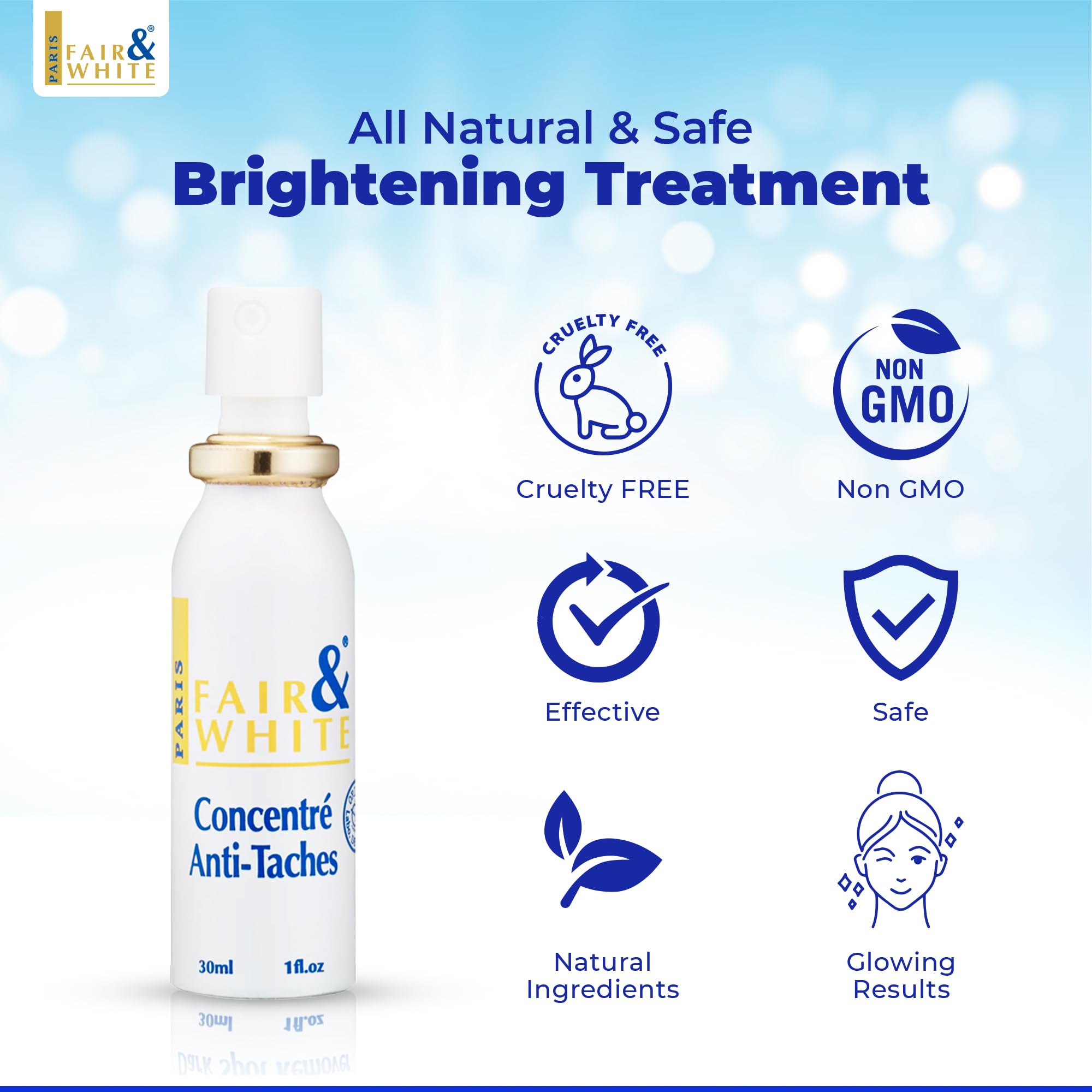 FAIR & WHITE Original packaging front view with clean, clinical-inspired design.