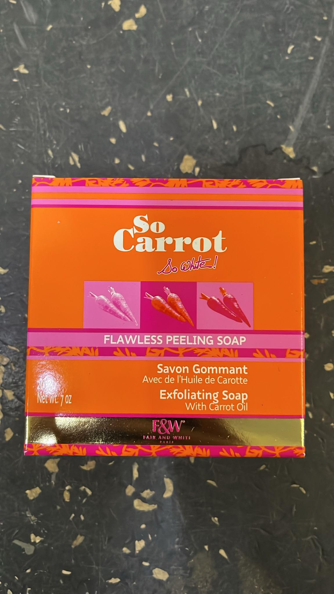 Fair & White So Carrot bar for daily cleansing and brightening routine