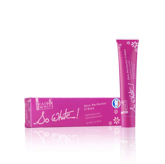 Fair & White So White Perfector Cream packaging front for easy shopping