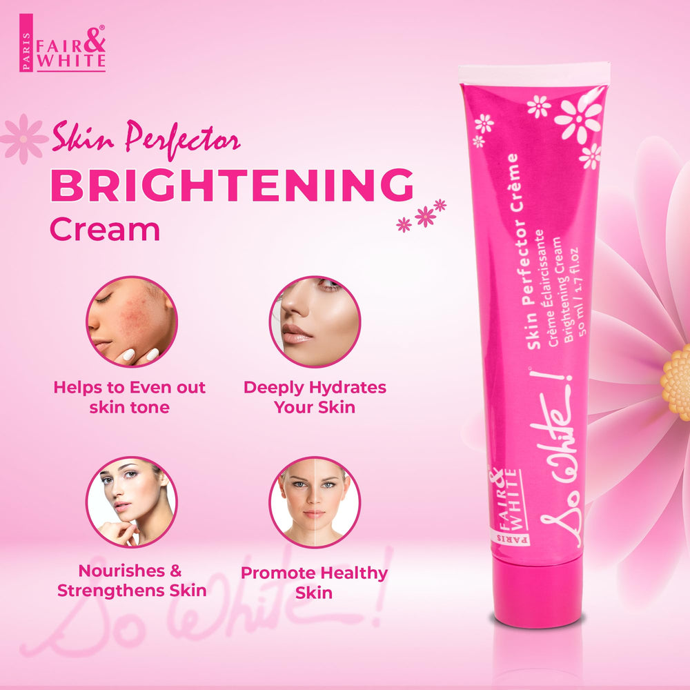 Fair & White So White Perfector Cream texture closeup showing creamy consistency