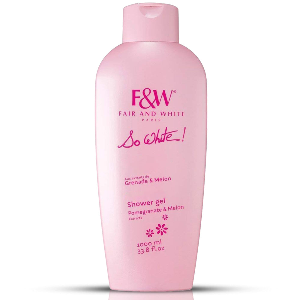 FAIR & WHITE So White refreshing bottle pour highlighting hydrating cleansing for daily use.