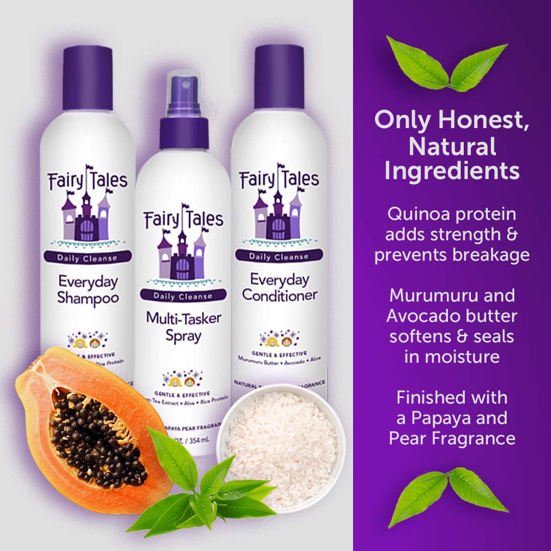 Fairy Tales Daily Cleanse natural fragrance of papaya and pear for a pleasant shower.