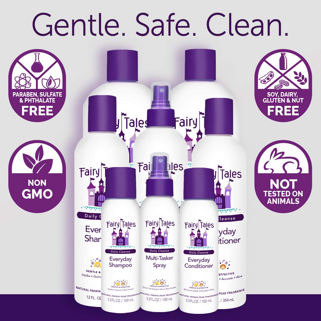 Fairy Tales Daily Cleanse moisturizing formula leaves hair softer after washing.