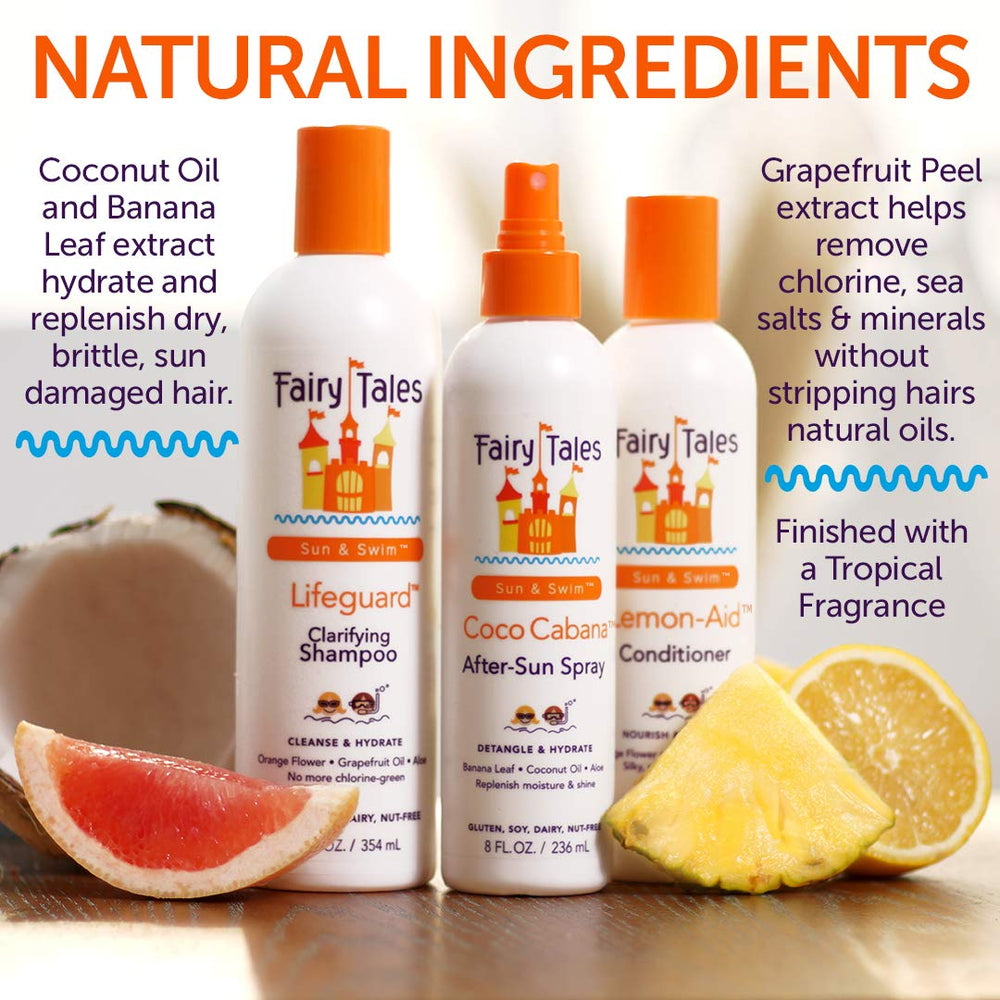 Fairy Tales Sun and Swim Conditioner moisturizes after sun and salt