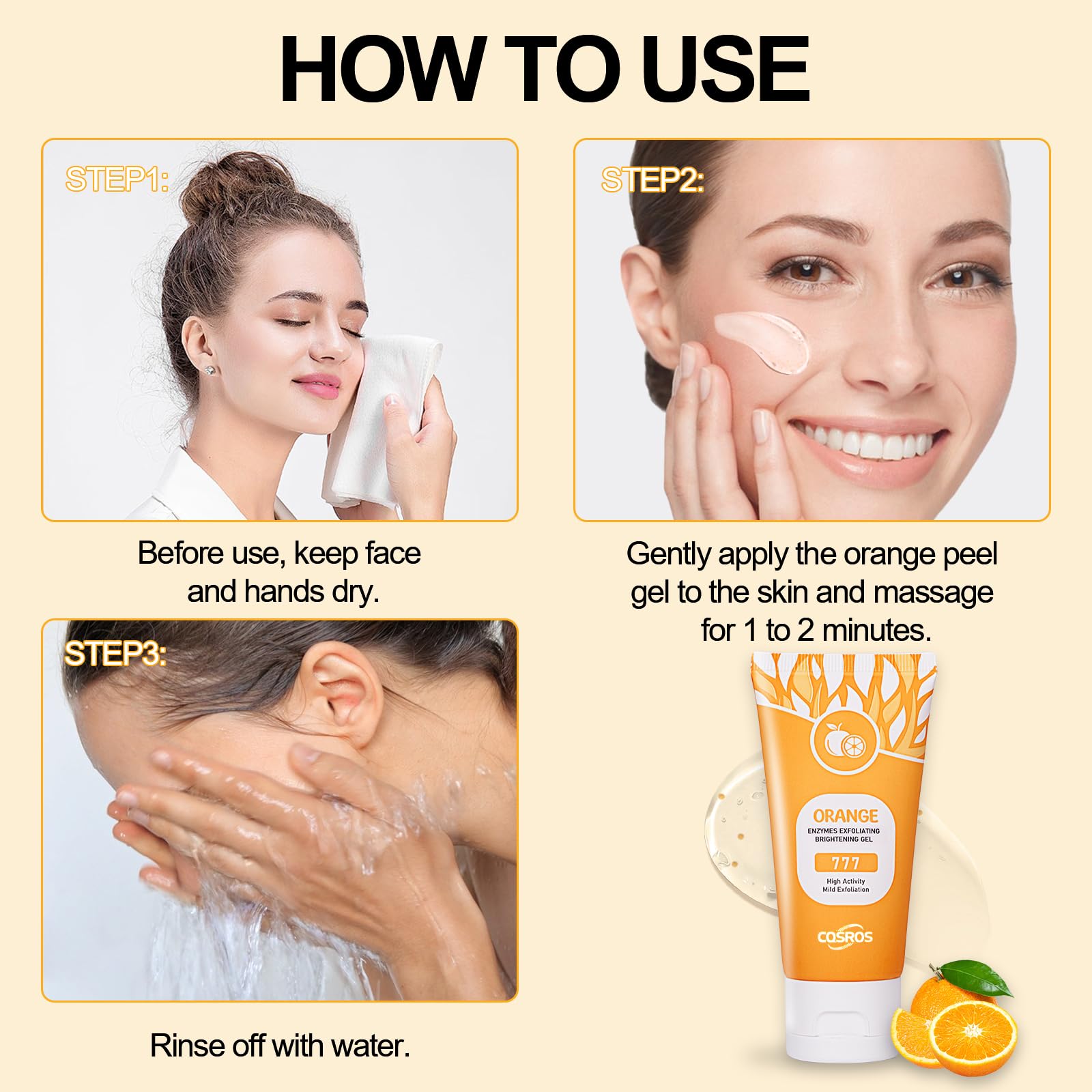 FAIRYTALESPACE orange exfoliating gel creates a spa-like routine at home.