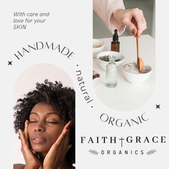 Faith and Grace Wild Yam Cream in hand demonstrates easy daily application.