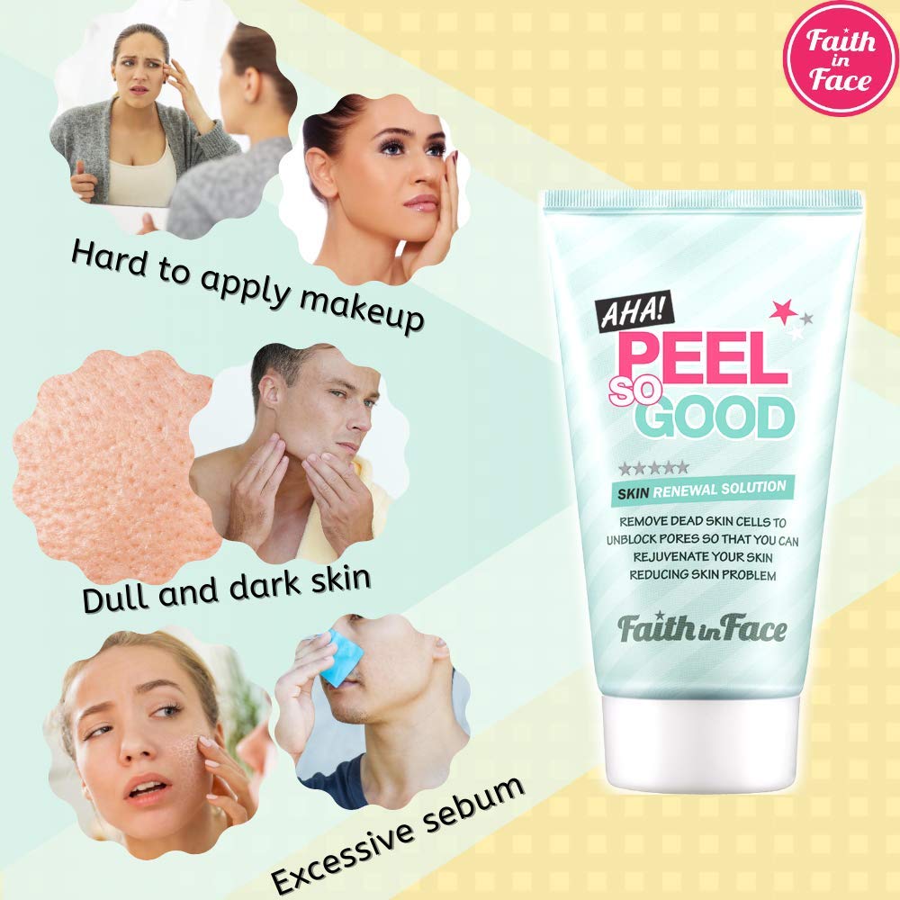 Faith in Face AHA Peel So Good exfoliation-action reveals deep-clean benefits