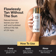 Fake Bake Flawless Coconut serum texture melting onto skin for quick use