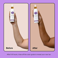 Fake Bake Flawless gloves protecting hands during tanning application