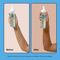 Hands applying foam for immediate glow on skin