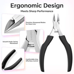 FAMILIFE Cuticle Nippers in a salon setting for clean, professional trims