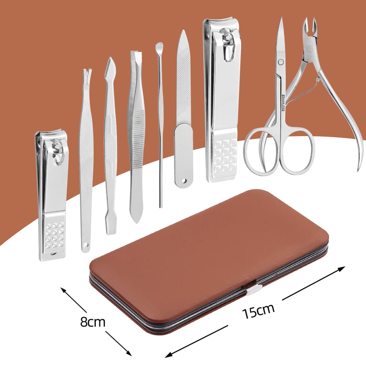 Close-up of FAMILIFE stainless steel tools highlighting durability and precision
