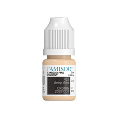 FAMISOO PMU pigments eyebrow bottle front promotes precise brow color