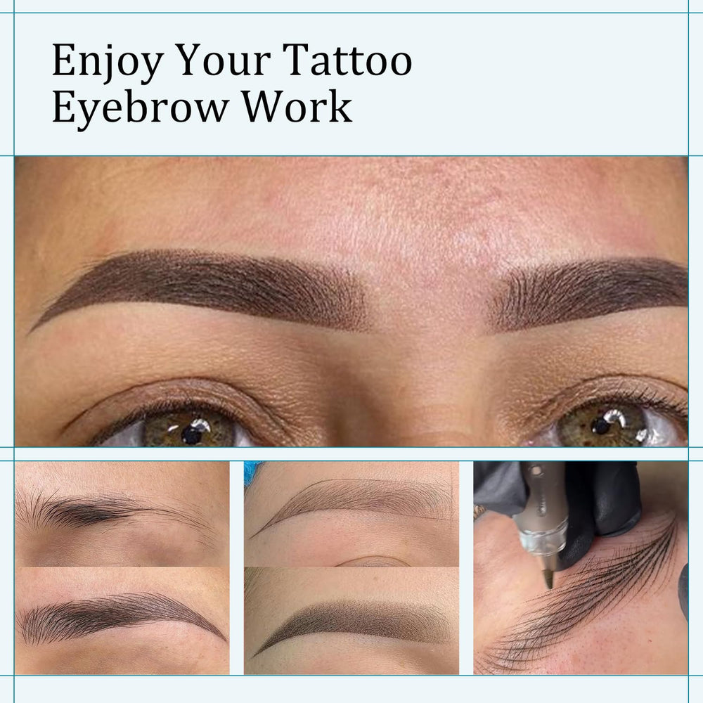 FAMISOO PMU pigments eyebrow stroke application delivers smooth deposition