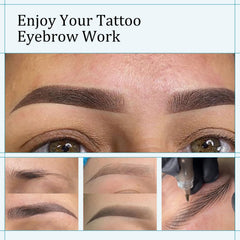 FAMISOO PMU pigments eyebrow stroke application delivers smooth deposition
