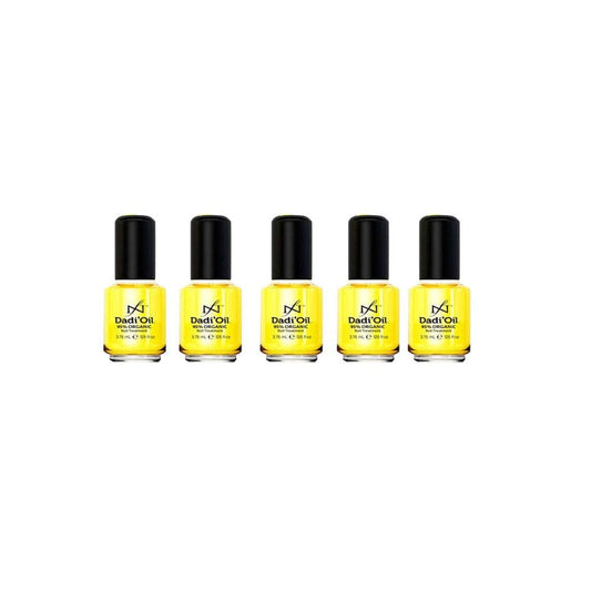 Famous Names Dadi Oil bottle highlighting quick-absorb formula for nails