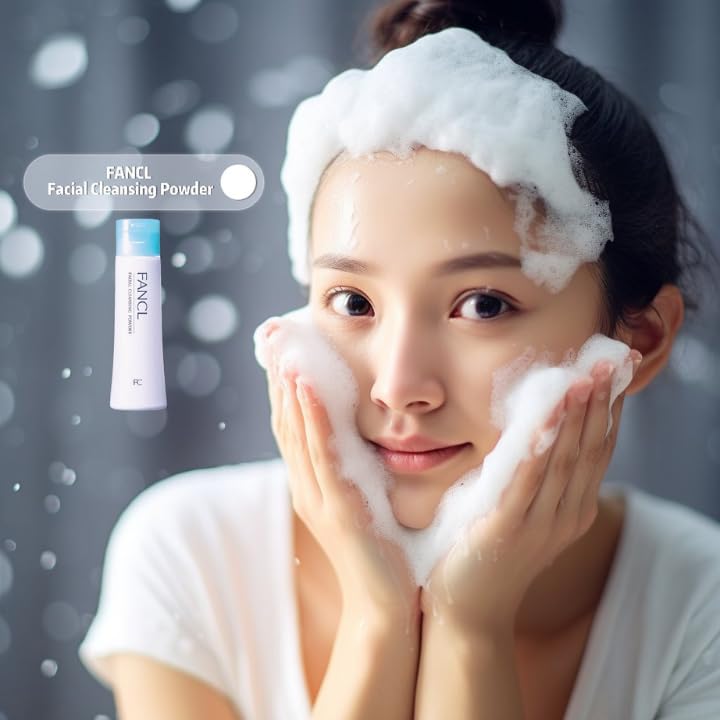 FANCL bottle shows preservative-free hydrating formula for sensitive skin