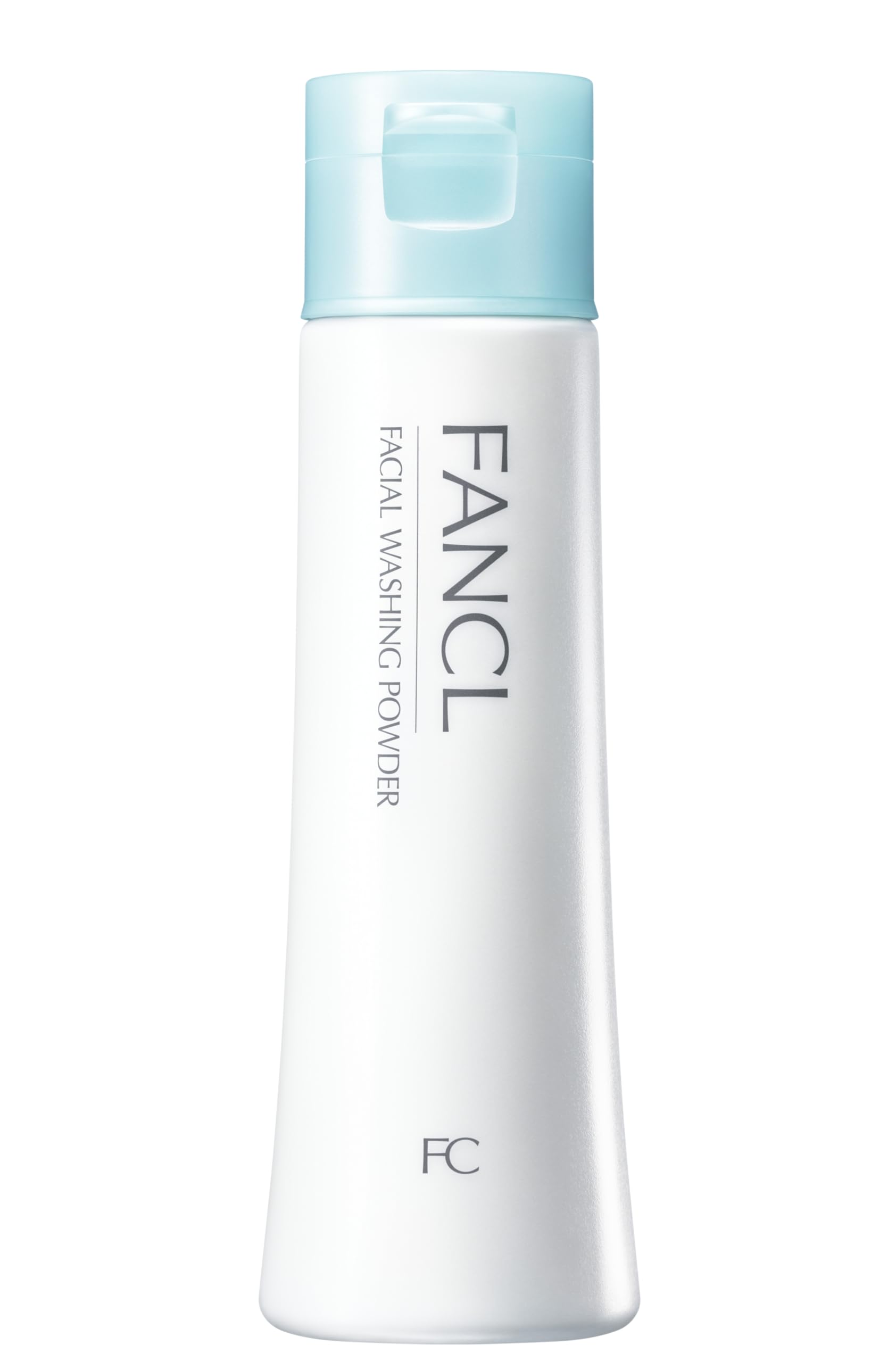 FANCL Facial Cleansing Powder jar close-up showing silky texture for gentle cleansing