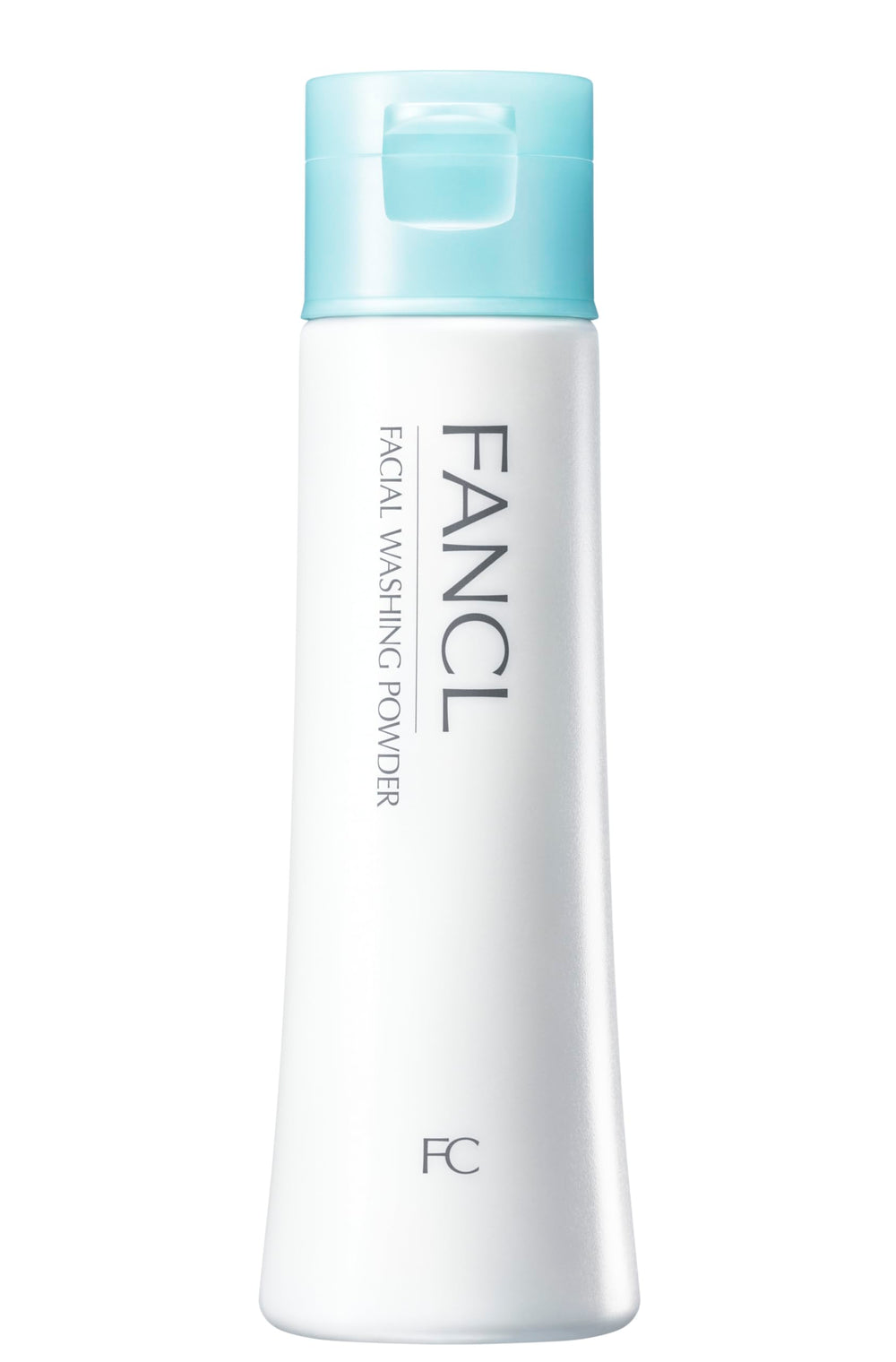 FANCL Facial Cleansing Powder jar close-up showing silky texture for gentle cleansing