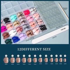 Fandamei adhesive nail tabs pack; clean wear and easy removal