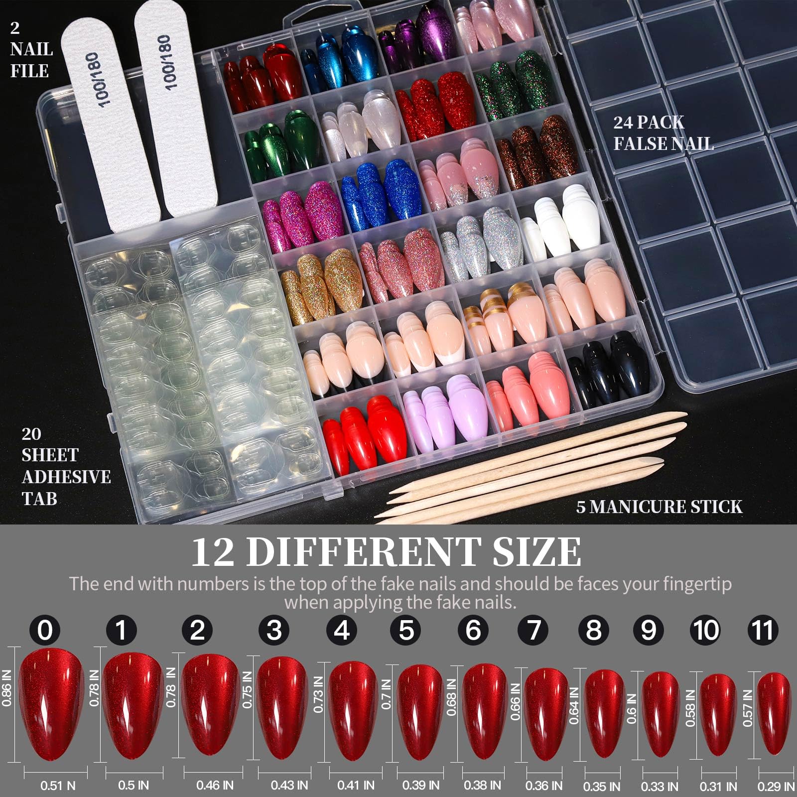 Fandamei compact clip-on box keeps all nails organized and portable.