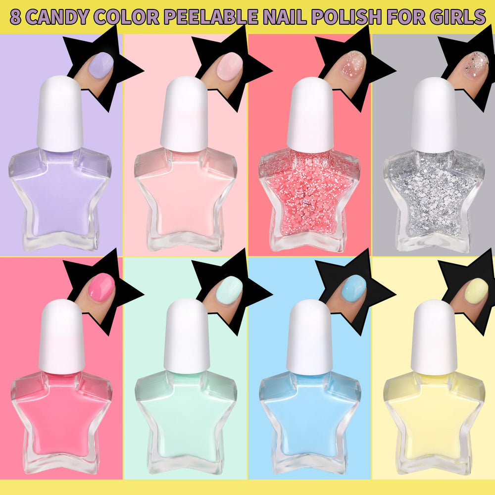 Fandamei kids press-on nails in bright, mess-free styles
