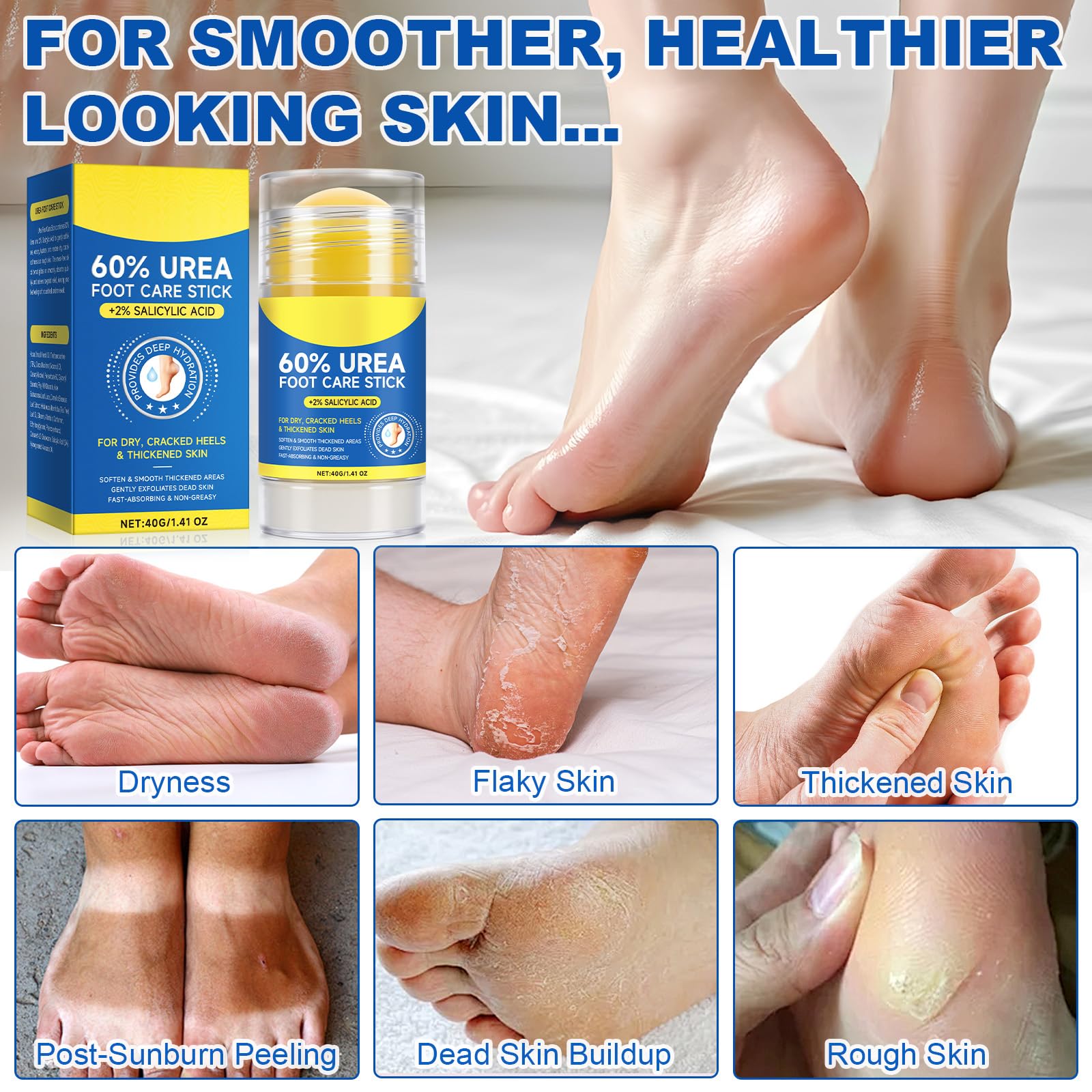 FANGCUN fast-absorbing, non-greasy formula leaves feet comfortable.