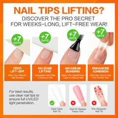 Fanisn kit used in salon or DIY home manicure for lasting wear.