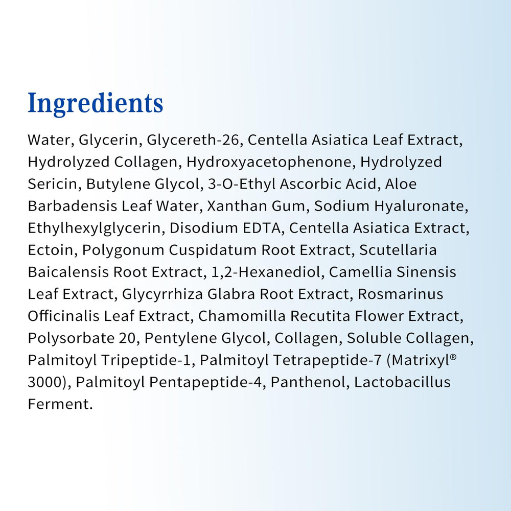 Centella, green tea, and herbal extracts in Fankr Serum