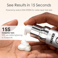 Fankr Eye-area firming close-up suggests smoother, lifted skin.