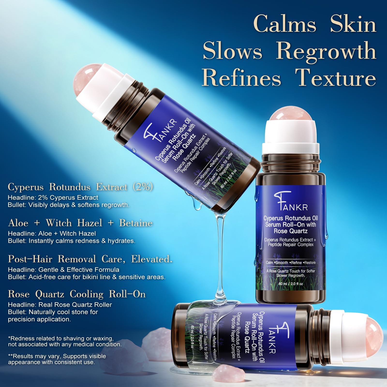 Close-up of the serum texture showing a light, quick-absorbing finish.