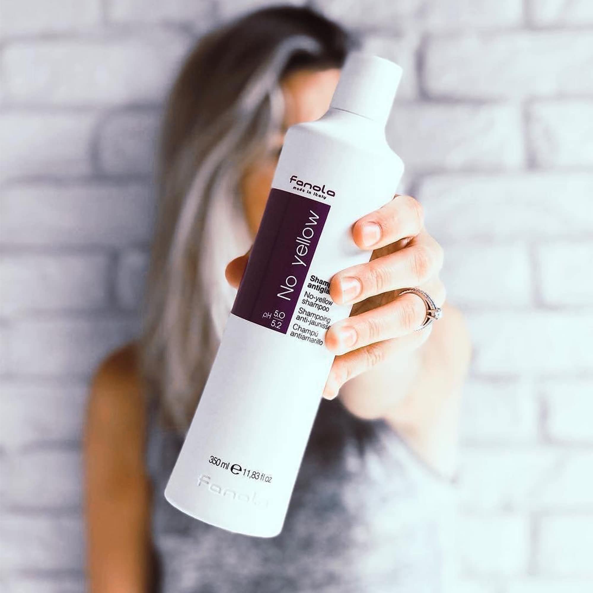 Shiny, soft hair after use with No Yellow pigment.