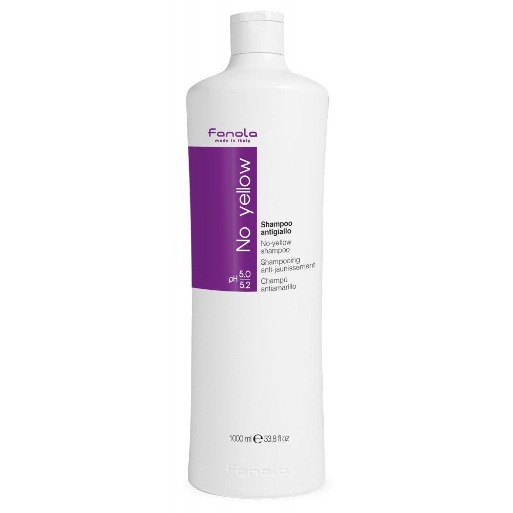 Fanola No Yellow Shampoo lather with violet pigments
