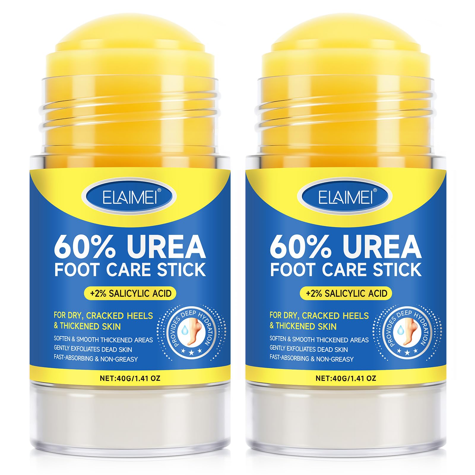 FANSHI 60% Urea Cream stick application shows precise heel care and targeted moisturization.