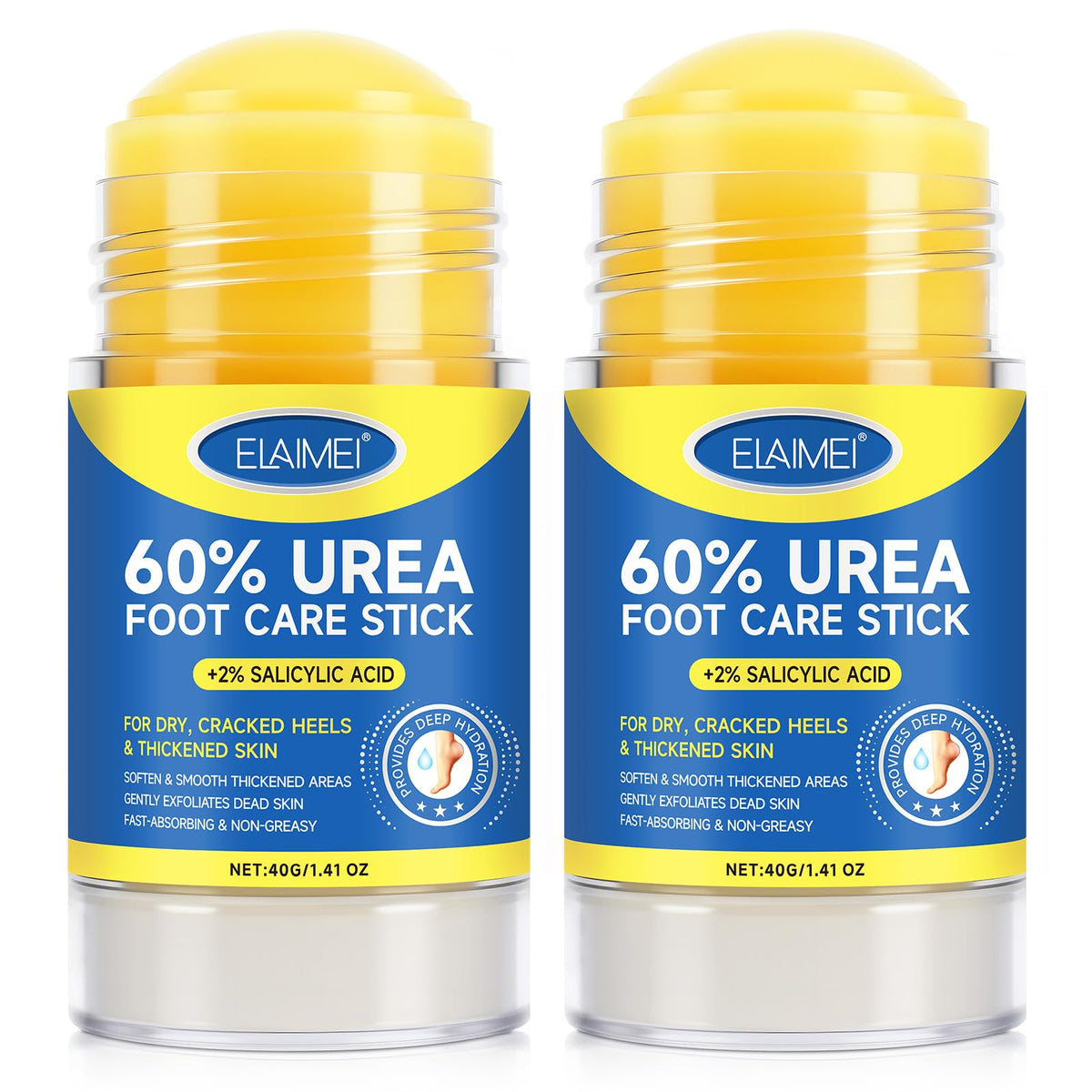 FANSHI 60% Urea Cream stick application shows precise heel care and targeted moisturization.