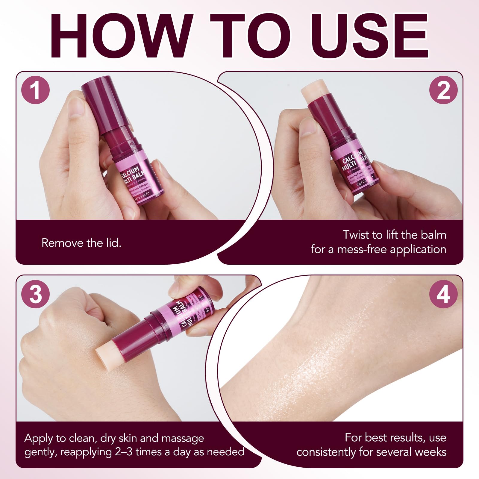 FANSHI Calcium Multi Balm Stick is a portable skincare solution for on-the-go.