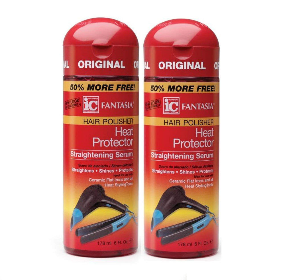 Fantasia High Potency IC Heat Protector Serum bottle for silky, protected hair with shine