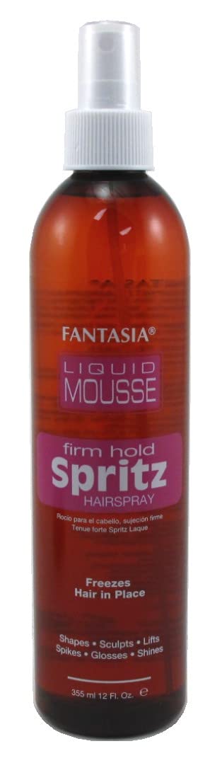 Fantasia Spritz Liquid Mousse 12oz bottle for mega shine and volume