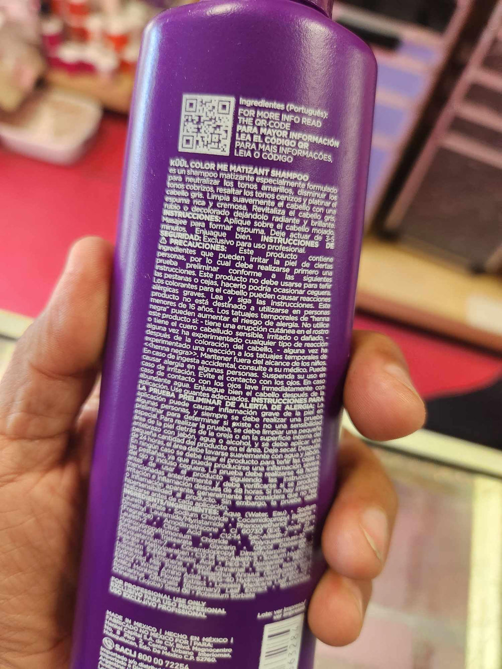 Fantasy Nails Kuul Matizant Shampoo color-enhancing wash supports vibrant tones