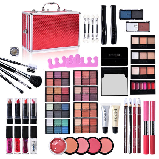 FantasyDay 48-color eyeshadow palette swatches in bold tones for versatile looks
